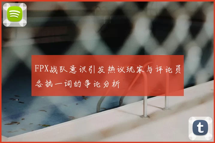 FPX战队意识引发热议玩家与评论员各执一词的争论分析