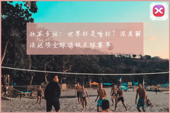 独家专访:世界杯是啥杯?深度解读这项全球顶级足球赛事
